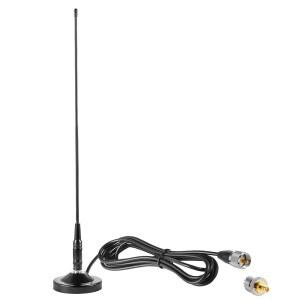 Eifagur 모바일 무전기 마그네틱 베이스 소프트 휩 안테나 VHF UHF