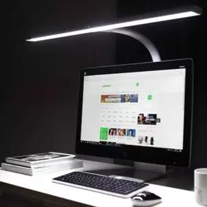 (제품선택 파파LED와이드스탠드800S(화이트))LED 와이드 스탠드 화이트 학습용 사무용 조명 독서등 탁상등