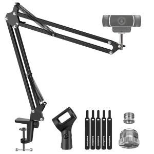 INNOGEAR 웹캠 스탠드, BRIO 4K C920 0.6CM(1 C925E 마이크 C922X NANO BLUE 붐 기타 나사 암 N60용 1.9CM(3 C930 C922 /8인치) 마운트 및 SNOWBALL /8인치)-1.6CM(5 NEXIGO C920S /4인치)-1CM(3 YETI