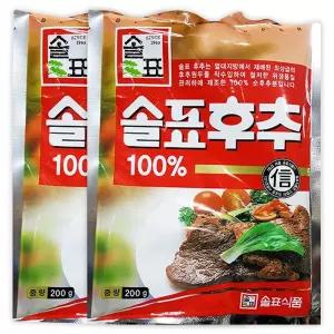 솔표 후추 가루 후추분 200g 2개