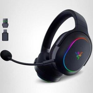 바라쿠다 X 크로마 무선 게이밍 헤드셋: 2.4GHz 블루투스 - 경량 RGB 40mm 드라이버 카디오이드 마이크 70시간 배터리 PC Mac PS5 스위치 2 스마트폰 블랙