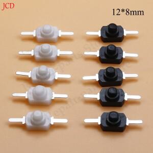 10 개/몫 12x8MM DC 30V On Off 전기 토치 자동 잠금에 대 한 미니 푸시 버튼 스위치