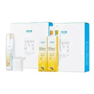 [셀러허브]애터미 오랄케어 기프트 선물 세트 (여행키트 + 칫솔 4개 + 치약 2개 + 치간칫솔 (S49502855)