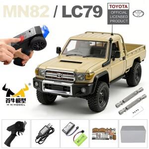 MN82 PRO1:12 LED 조명이 장착된 RC카, 실물 크기 시뮬레이션 LC79 프로페셔널 4륜 구동 무선 조종 픽업 트