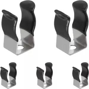 uxcell 5Pcs T4 U 클립 홀더 브래킷 스테인리스 스틸 LED 형광 튜브 98mm 3/8인치 전구 막대 장착
