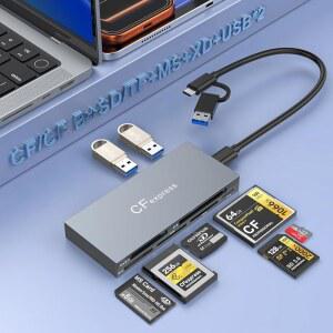 CFEXPRESS 타입 B 카드 리더기용 멀티 16 /삼성 IN 8 /SD /노트북 USB /태블릿용 /USB 프로 /안드로이드, A, /CF /MS /XD /맥 윈도우 C /리눅스 /TF /15, 1 10GBPS 카드용 어댑터,