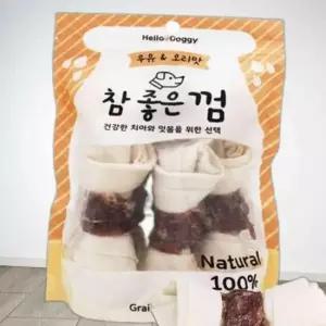 헬로도기 참 좋은껌 우유 오리맛 6P 강아지 간식