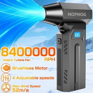 제트 팬 타입-C 충전 140000RPM 터보 블로워 LED 라이트 4단계 조절 강력한 바람 차량 눈 에어 더스터