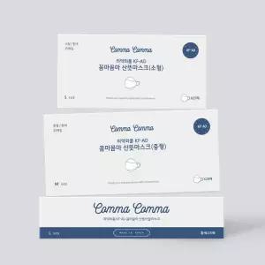 꼼마꼼마 비말차단 마스크 KF-AD 데일리 대중소 흰색 25매 MNS