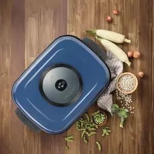 PN풍년 사각 전기 후라이팬 잔치팬 명절 요리 파란색 GST MNS