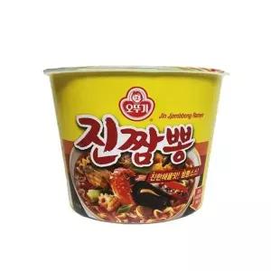 오뚜기 115gx12입 진짬뽕큰컵/즉석요리/매운맛/캠핑/컵타입/간편식사/여행용품/밥대용/취미재료/큰컵라면