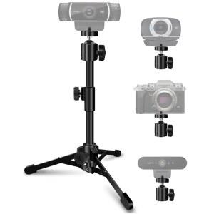 MICTOP 데스크톱 웹캠 삼각대 스탠드 로지텍 스트림 C925E C922X C922E C930E C920 C615 및 기타 장치용 확장형 카메라