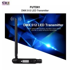 Milight FUTD01 DMX 512 LED 송신기, 디스코 무대 PAR 효과 조명용 3 핀 XLR 리시버 어댑터, 2.4G