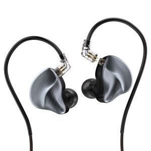 MAXAUX 인이어 모니터 이어폰 유선 IEM 스튜디오, 마이크 이어버드 탈착식 HIFI OFC 없음, 가수, PS5용 PC, 헤드폰, 게임, 베이스, 무대 소음 모니터, DJ, 1DD+1BA 차단 4N 음악가, 케이블,