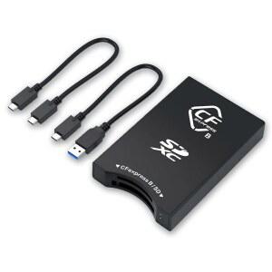 VORNEC CFEXPRESS 타입 B & UHS-II 카드 10GBPS MAC, ANDROID 리더 소니, 플러그 캐논, 앤 플레이와 호환 - 3.2 어댑터 SD U2013 니콘, 카메라 WINDOWS, 슬롯 GEN 후지필름 2 USB-C 가능 듀얼