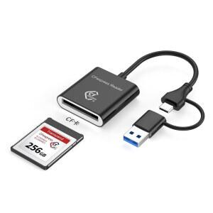 FONCENT CFEXPRESS 타입 B 카드 리더기 및 GEN OTG USB 고속 3.2 메모리 리눅스용 2, 어댑터, , 10GBPS /15, A 듀얼 /16 맥북, USB-C 17 윈도우 알루미늄 안드로이드,
