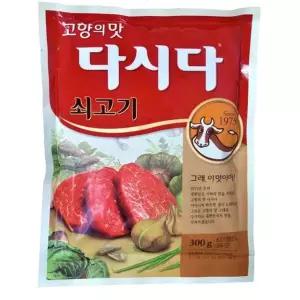 300g CJ 쇠고기다시다/간편식/즉석요리/양념용/조미료/국물용/쇠고기맛/라면용/삼계탕용/다시마/스틱형