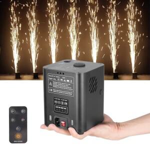 휴대용 350W 콜드 스파크 머신 리모컨 전자 무대 효과 DJ 조명 장치 웨딩 파티 이벤트용
