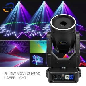 8W 10W 무대 레이저 헤드 라이트 DMX512 빔 효과 DJ 조명 전문 웨딩 장식 디스코 클럽용