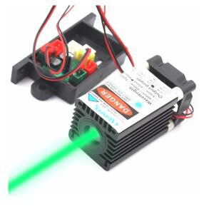 거친 광 520nm 100mW 녹색 레이저 TTL 12V 모듈은 PWM을 지원합니다.