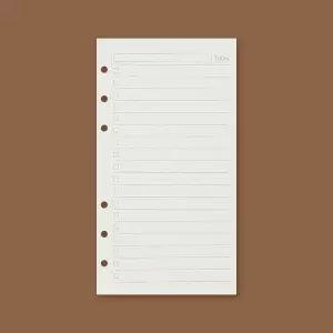 PL 어반 다이어리 속지 채움 6공 투두리스트 다이어리 속지 180매(A6)