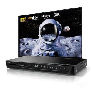DPBLUE 1080P 3D 블루레이 플레이어 지원 아날로그 DTS DVD VCD 출력, 재생 홈 오디오 영역 오디오, 돌비 디지털 갖춘 디스크 TV/프로젝터용 5.1채널 CD 시어터를 서라운드