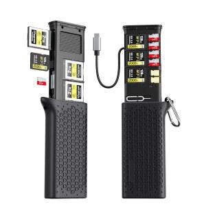 11-IN-1 CF EXPRESS 타입 B + 홀더 어댑터, 멀티 보관 USB-C 카메라, TF 블랙 SD GEN2 드론, 액션 휴대용 고속 리더 콤보, 케이스 카드 휴대폰, 3.2 및 10GBPS