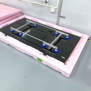 55인치 8각 LCD 진공 흡착판 OC 유리 스크린 I자형