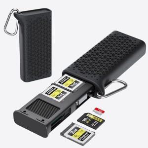 CFEXPRESS 타입 B 카드 리더 홀더, USB-C 11슬롯 /CAMERA 리더, /SD USB 보관 /DRON 3.2세대 케이스 SD 사진작가용 케이스, 10GBPS 휴대용 /TF 방수