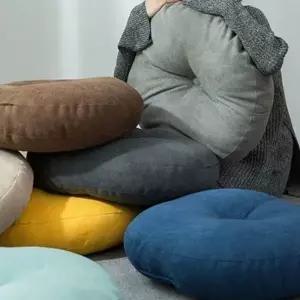 베이직 원형 방석 파스텔 좌식 방석 다용도 사무실 쿠션 의자