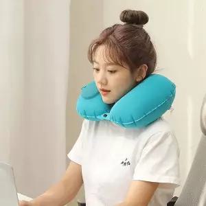 에어 목베개 기내용 휴대용 목받침 비행기 목쿠션