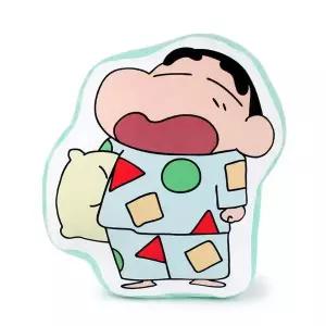 TBZ 극세사 라인프린트 짱구쿠션-파자마4 허리받침쿠션