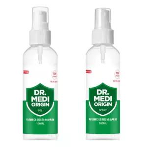 닥터메디 오리진 겔+스프레이 손소독제 100ml 5세트젤 휴대용소 소독 휴대용 에탄올 의약외품 소독젤 독젤