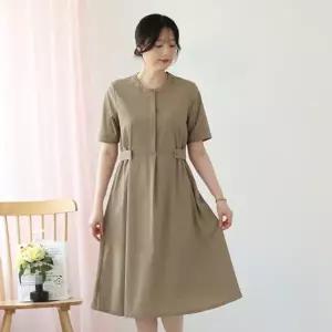 [웬디즈갤러리]옆밴드 반팔 원피스 /여름 허리밴딩  외출룩 VOP114