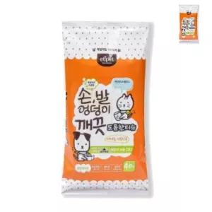 에티펫 손 발 엉덩이 깨끗 물티슈 40매 강아지매트