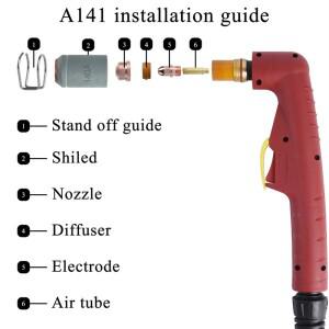 AEE3-20PCS A141 플라즈마 전극 PR0101 노즐 팁 1.7Mm CNC 용접기 절단 커터 소모품 부품