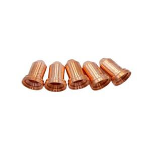 10PCS PT-80 구리 플라즈마 절단 노즐 팁 220v 소모품 부품 용접 액세서리 및