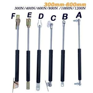 2x 가스 스프링 접이식 힌지 300-1200N/30-120kg 리프트 구멍 센터 거리 테일 게이트 침대 트럭 창 300-600