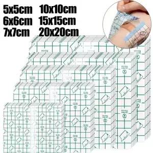 50/30pcs 방수 문신 보호 치유 필름 스티커 피부 애프터 케어 붕대 투명 수리 PU 테이프