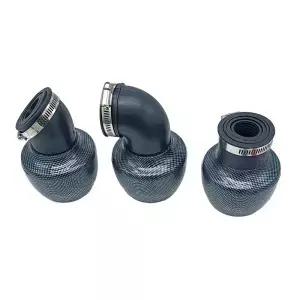 오토바이 에어 필터 탄소 섬유 28mm 스쿠터 모 페드 ATV 용 흡기