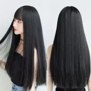 자연스러운 긴 생머리 여성 통가발 스타일링 가발 여성가발