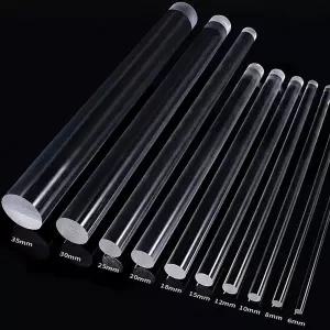 아크릴봉 투명 아크릴 원형 봉/막대 2mm 3mm 4mm 5mm 6mm 8mm 10mm 12mm 15mm 18mm 20mm 25mm 30mm 35mm 40