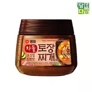 샘표식품 차돌 토장찌개 양념 450g X 2개가정용된장 맛있는 재래식 국양념 소스 만들기 간편조리 자취생요