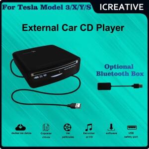 외부 차량용 CD 플레이어 MP5, LED TV, 및 대부분의 테슬라 모델 3 2019-2021 플러그 앤 멀티미디어