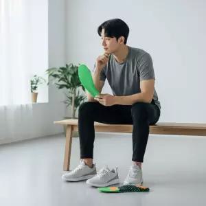 아치 서포트 평발 교정 깔창 족저근막 통증 완화 운동화 인솔 M L키높이 안전화 등산화 군대 행군 라텍스