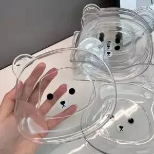 사랑 곰 음식 보관 트레이 말린 스낵 접시 서빙 전채 파티 페이스트리 견과류 PC