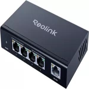 가정 및 비즈니스용 4+1포트 PoE 스위치 REOLINK 카메라/NVR 금속 하우징 벽/데스크탑 마운트 RLA-PS1E와