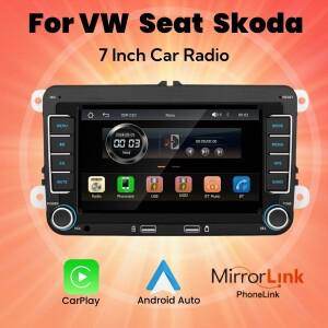 폭스바겐 골프 5 6 폴로 Passat CC Skoda Jetta 용 안드로이드 라디오 Carplay 자동 화면 멀티미디어 무선