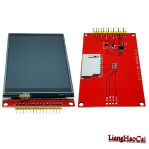 TFT LCD 스크린 디스플레이 SPI 모듈, 14P 터치 패널, 320x240 RGB 와이어, 넓은 시야각 ILI9341, 18 핀, 0