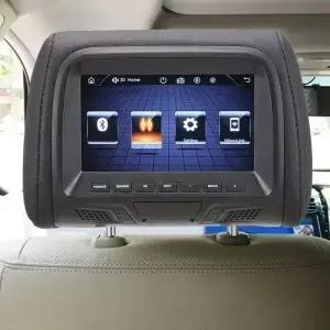 범용 자동차 머리 받침 모니터 스크린 뒷좌석 엔터테인먼트 멀티 미디어 플레이어 USB SD MP4 FM 블랙 7